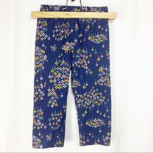 Hanna Andersson Sz 120 6-7 Capri Leggings Flowers